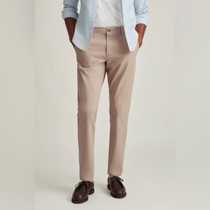 BONOBOS Khaki Stretch Washed Chino 2.0, Slim Taper, Size 31 / 30
